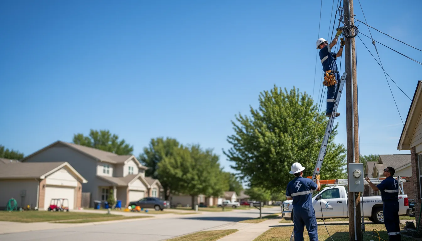 Residential electrician providing installation services in Audubon, IA